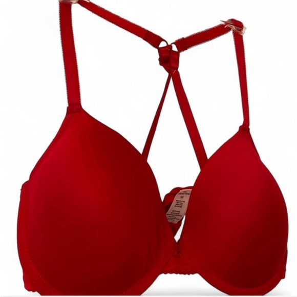 NEW RED LIGHTLY LINED BRA - Picture 4 of 4